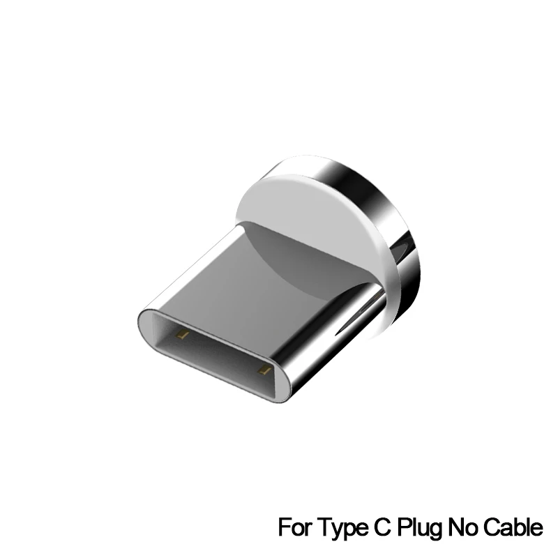 Only Type C Plug Магнитный Кабель зарядного устройства микро-usb type C 3A зарядный провод для iPhone x xr oneplus 6t samsung s9 Microusb шнур Кабели для мобильных телефонов - Цвет: Only Type C Plug
