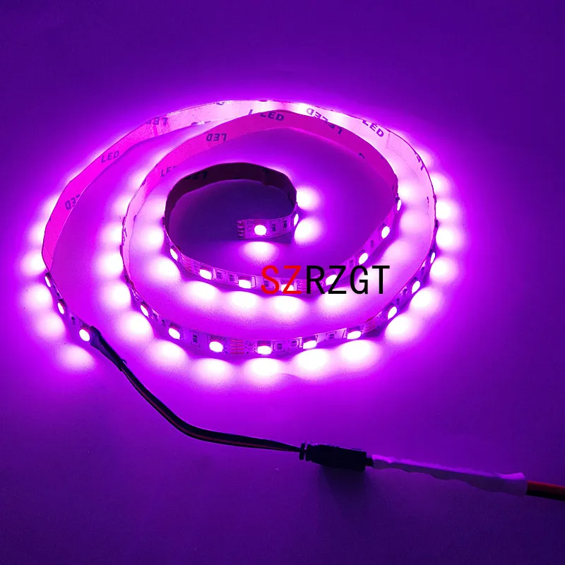 Светодиодная лента на батарейках 5050 SMD 50 см 1 м 2 теплый белый холодный RGB