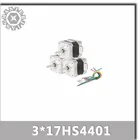 3 шт.набор, 4-проводной шаговый двигатель Nema 17 42, 42bygh 1.7A (17HS4401), двигатель для 3D-принтера и CNC XYZ с кабелями