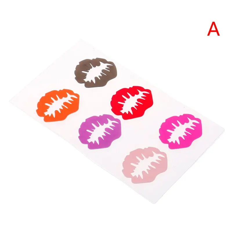 6Pcs/set Silicone Glass Wine Label Lip/Moustache Shape Recognizer Glasses Tea Mug Cup Marker Bottle Logo Party Decor Supplies | Дом и сад