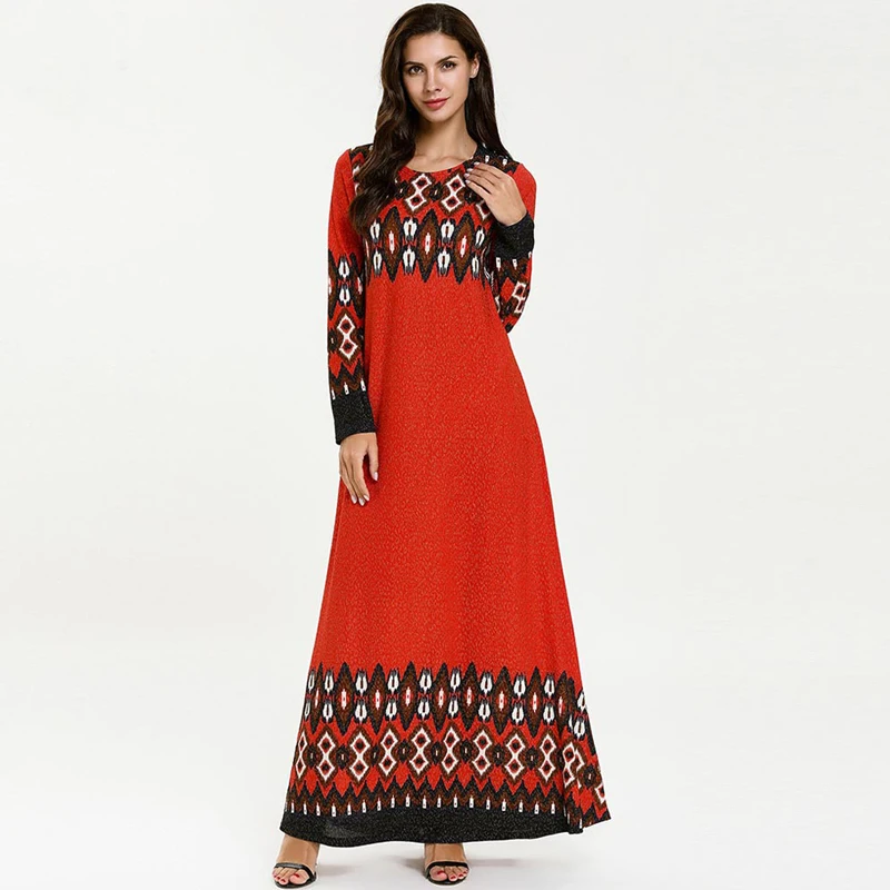Vestidos кафтан абайя Marocain Дубай исламский арабский мусульманский хиджаб платье для