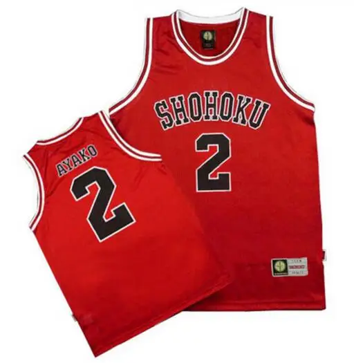No 2 Ayako Аниме Slam Dunk Косплей Костюм Shohoku Sakuragi Hanamichi Баскетбол Джерси футболка спортивная одежда школьная форма баскетбольной команды - Color: No 2 Ayako