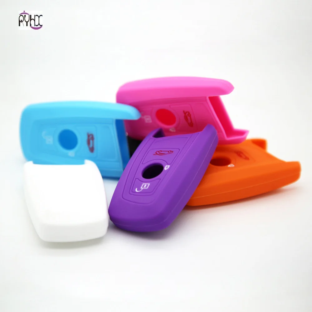 Fashionable Silicone car key cover holder case Car accessories For 1 3 5 7 Series F30 F31 F34 F10 F07 X1 X3 X4 X5 X6 | Автомобили и