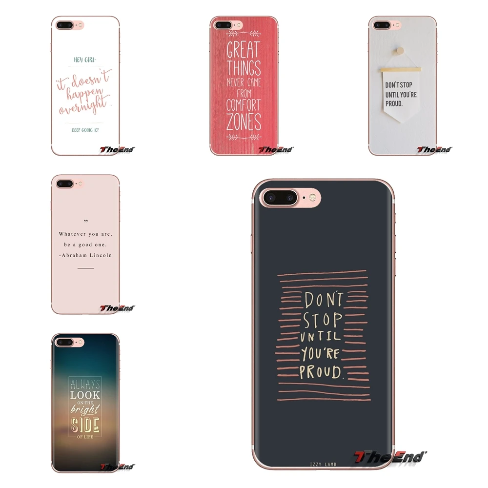do not stop untile you are pround For LG Spirit Motorola Moto X4 E4 E5 G5 G5S G6 Z Z2 Z3 G2 G3 C Play Plus Mini Soft Shell Cases |