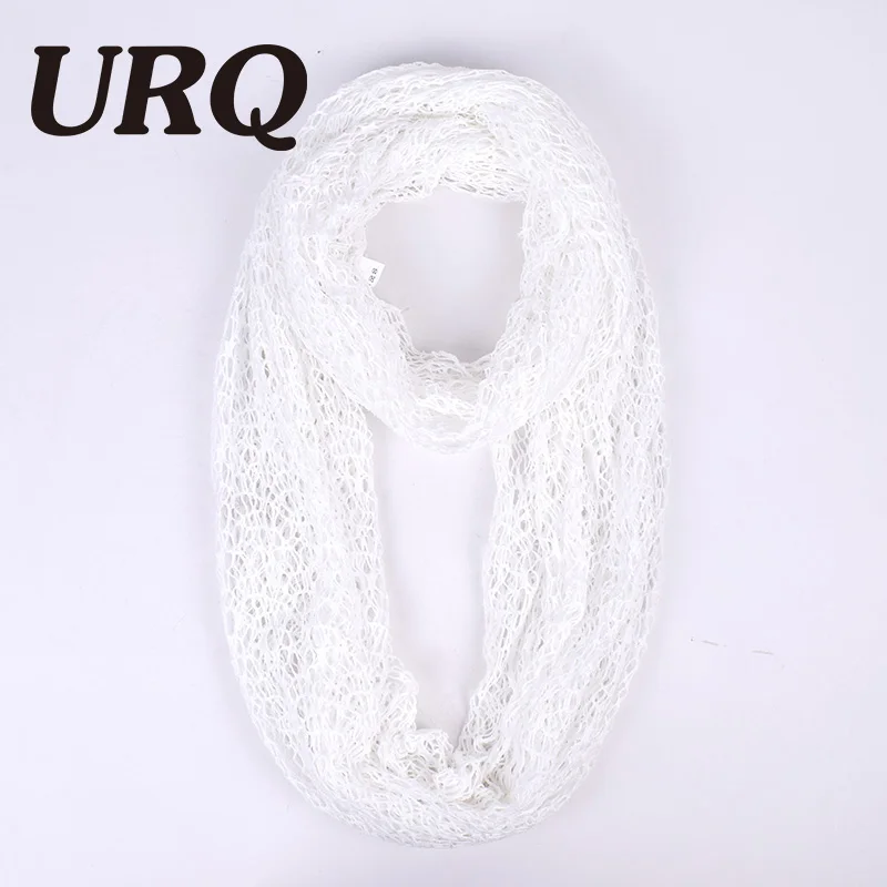 [URQ] женские шарфы-кольца ручной работы, открытые короткие сетчатые шали, женские шарфы с петлей, свадебная шаль P7A16874