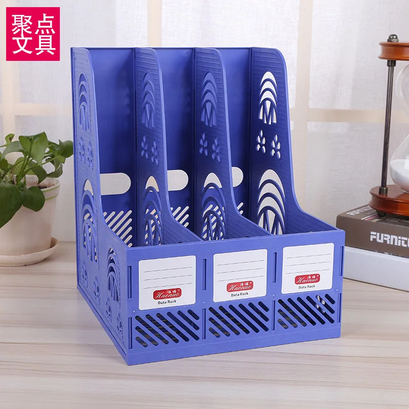 Пластиковый настольный органайзер 3 секции подставка для документов бумажный