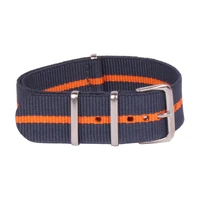 buy2 get 10 off 24 mm navy orange bracelet army military watch army nato fabric nylon watchbands strap bands 24mm wholesale