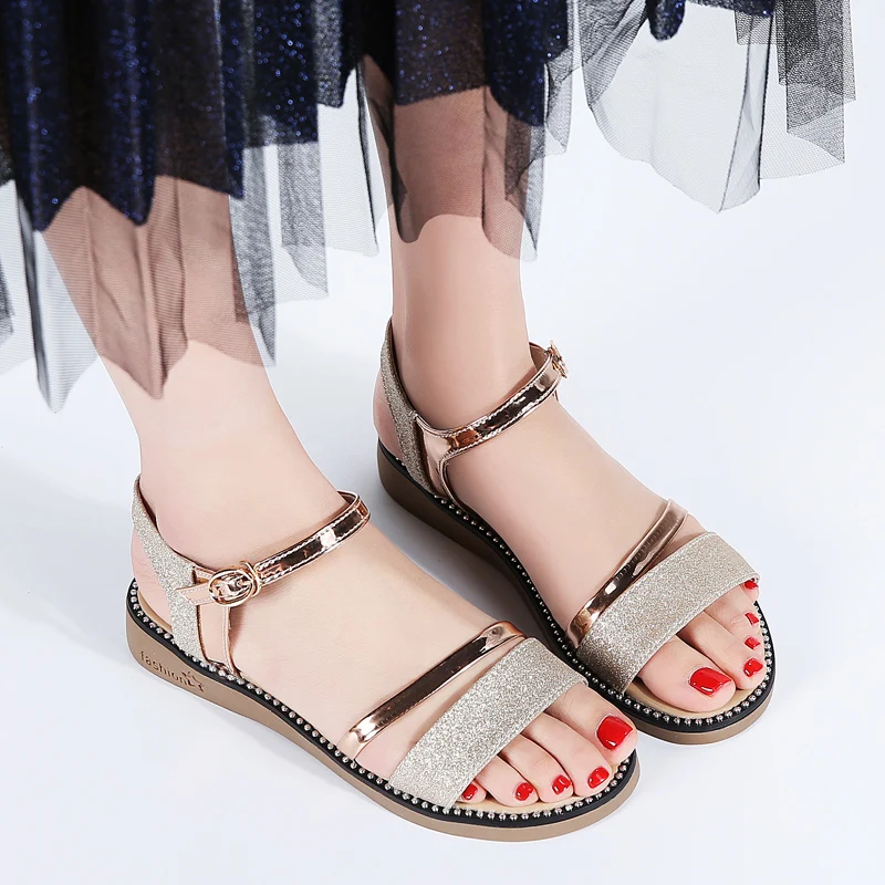 Шикарные женские сандалии O16U новая женская кожаная обувь летние дизайнерские