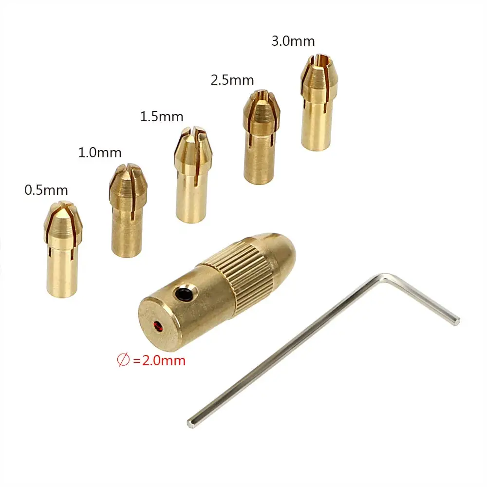 DIYWORK 5 шт./компл. набор микро сверлильных патронов для сверл маленький