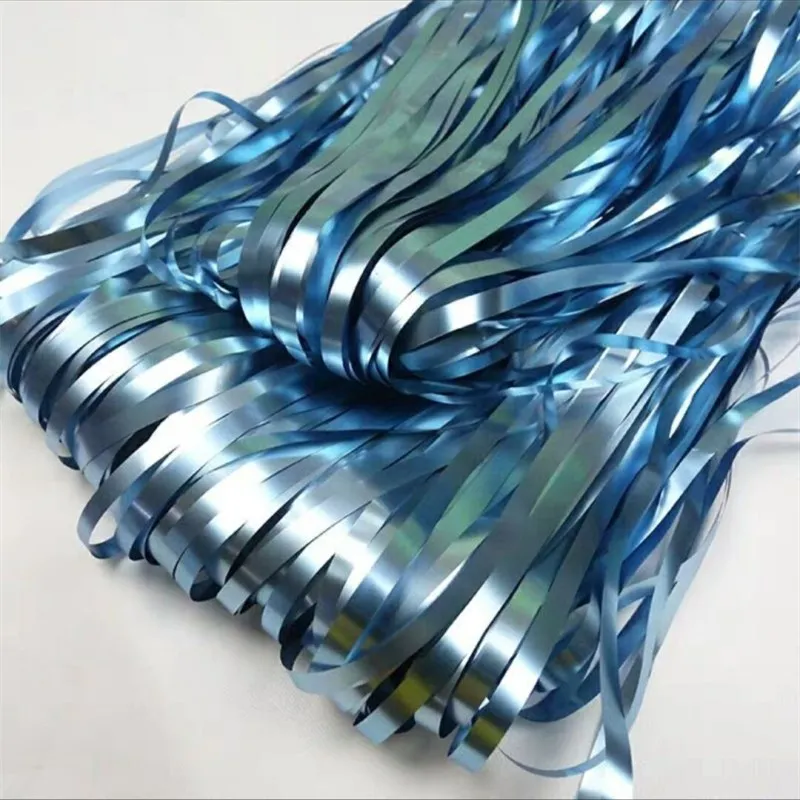 blue 2 м* 1 м Длинная лента для завивки на день рождения, вечеринку, свадьбу, украшение, игрушка в подарок, шар, гирлянда, вечерние и праздничные принадлежности, аксессуары, золото, серебро - Цвет: blue