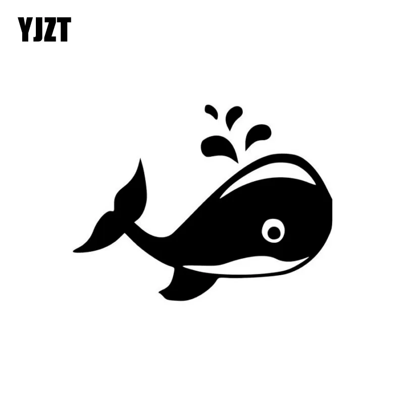 

YJZT 14 см * 10,6 см Мультяшные милые полосатые автомобильные наклейки виниловые Высококачественные наклейки черные серебряные аксессуары