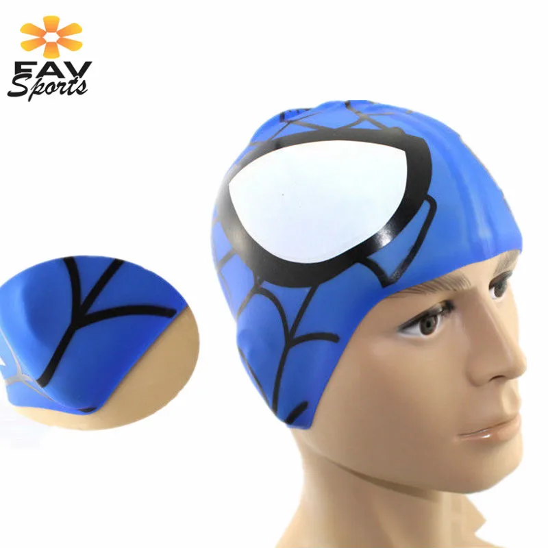Детская эластичная силиконовая шапочка для плавания водонепроницаемая с