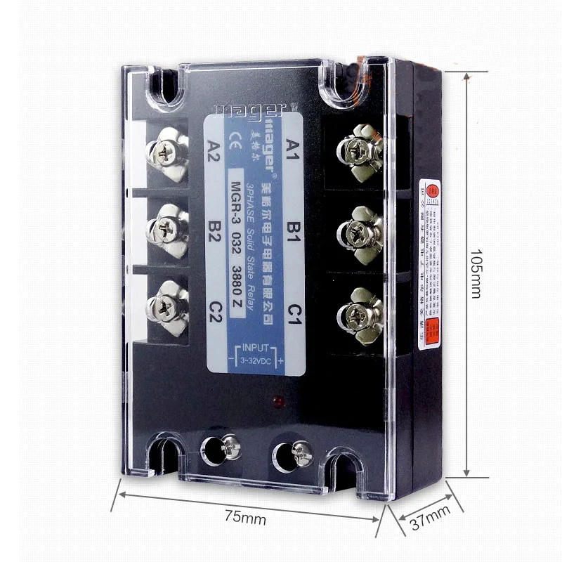 Бесплатная доставка 1 шт. высокое качество 80A Mager SSR MGR-3 032 3880Z DC-AC трехфазное