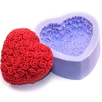 lxyy mould diy chocolate silicone mold fondant cake mold love rose pattern soap mould