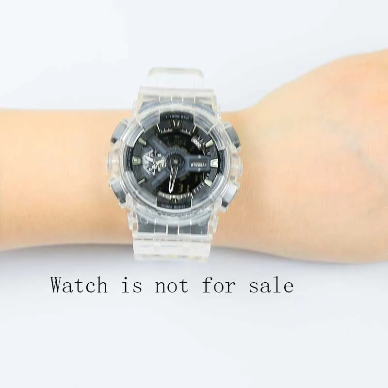 Ремешок для Casio G SHOCK прозрачный из смолы мужчин аксессуары часов GA110 ремешок GD 120 GA