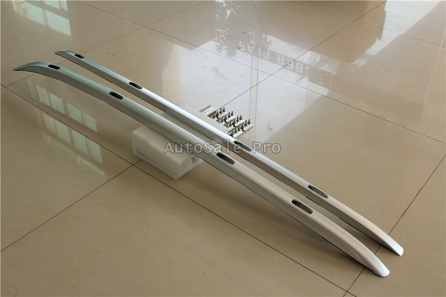 

Car Aluminium alloy Silver Top Roof Rails Rack Side Bars Decoration Trim Cover car styling For Mazda CX-5 2017 2018