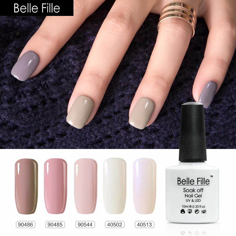 BELLE FILLE 10 мл УФ гель для ногтей набор Гель лак полировки телесный Полупостоянный
