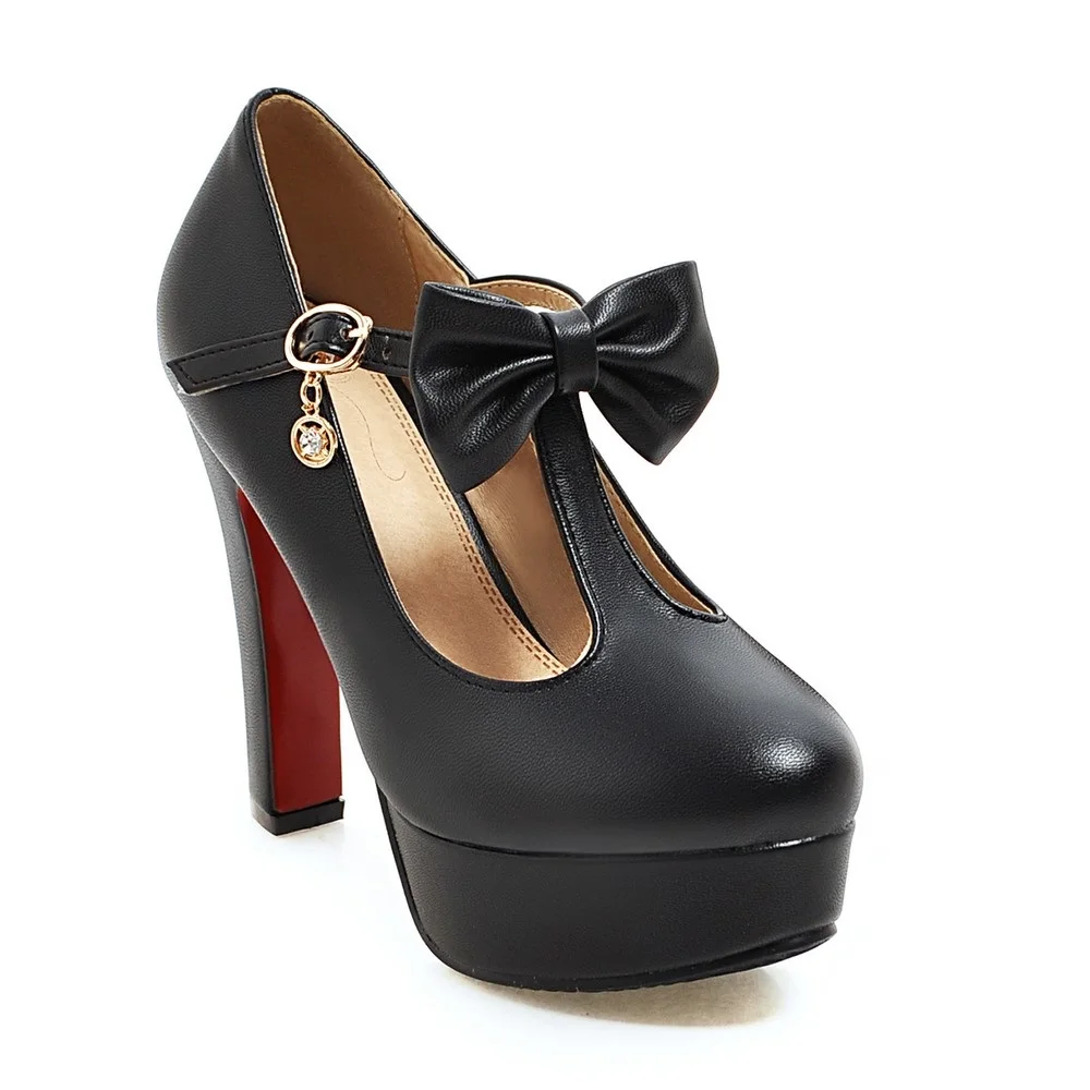 Женские туфли лодочки из ПУ кожи с круглым носком на платформе|party shoes|women pumpspumps sexy