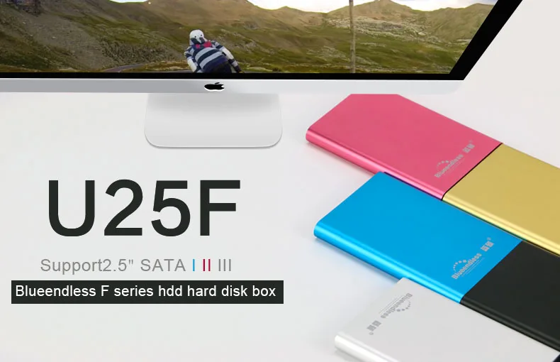 Новое поступление sata usb 3 0 hdd box высокоскоростной к caddy до 5 ТБ корпус U25F|enclosure electronic