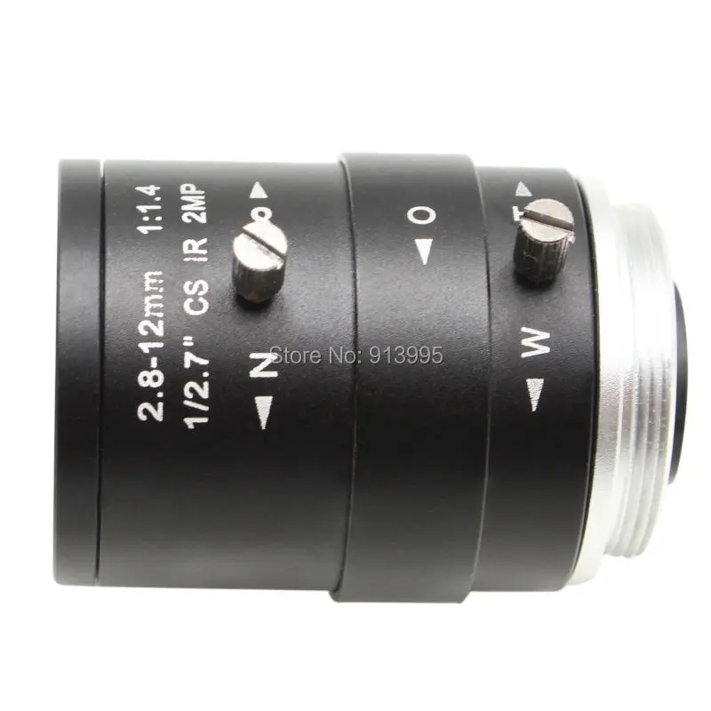 

Megapixel Fixed Iris HD CCTV Camera Lens 2.8-12mm Varifocal HD Security Camera Lens Manual Zoom & Focus M12/ CS Mount