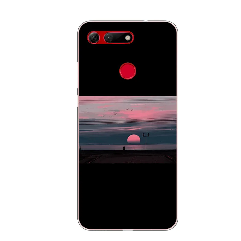 6,4 ''для huawei Honor вид 20 силиконовый чехол из мягкого термополиуретана с картинкой TPU чехол Coque для huawei Honor V20 чехол V 20 модные