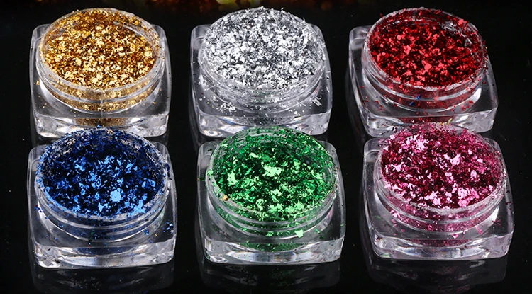 Nail Art цветная фольга порошок фейерверк и порошок с зеркальным эффектом фольга Лазерная пудра 1 шт Маникюр Красота DIY Pro украшения PinPai