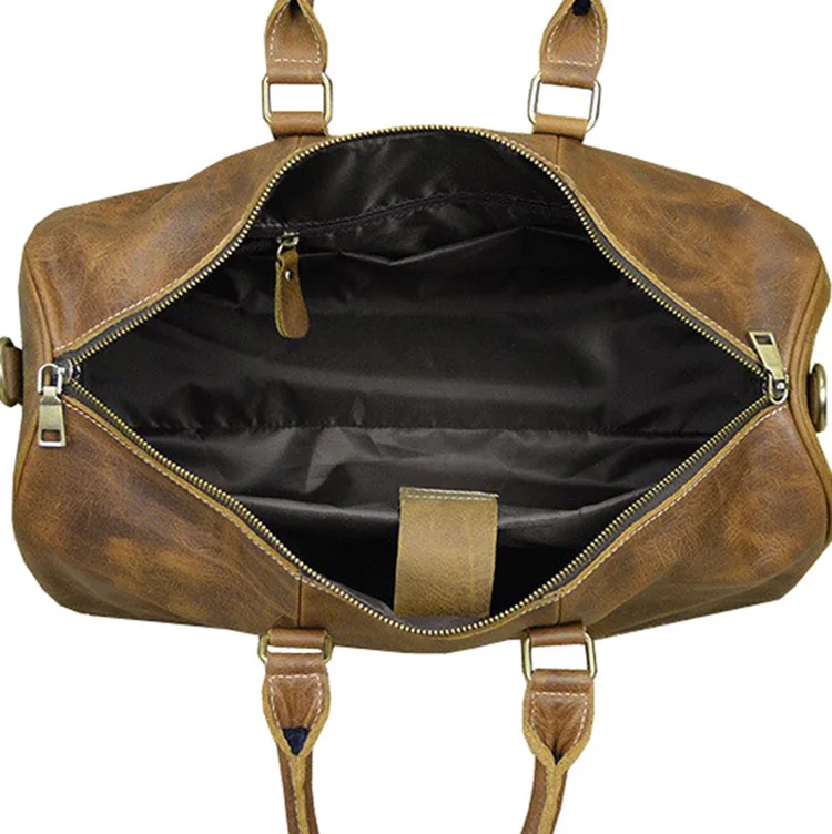 Для мужчин Натуральная кожа Сумка 18 &quotиз натуральной кожи выходные сумка