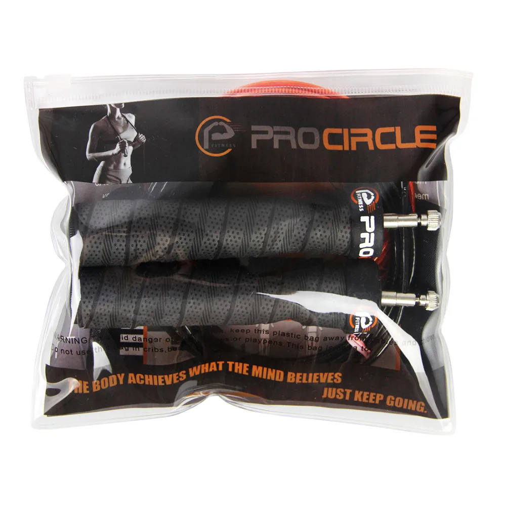 PROCIRCLE скоростной Скакалка силовая тренировка Регулируемая Скакалка Нескользящая ручка скакалки для тренажерного зала фитнес тренировка