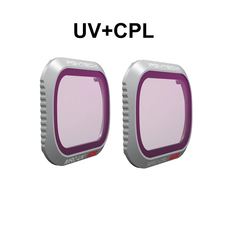 UV CPL PGYTECH Advanced Mavic 2 про фильтр комплект Камера объектив Фильтры ND8/16/32/64-PL ND8/16/32/64 для DJI Мавик 2 Pro Drone аксессуары - Цвет: UV CPL