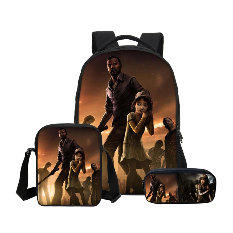 Hynes Eagle The Walking Dead 3D печать рюкзаки Карандаш сумка 3 шт./компл. Портфолио для школы