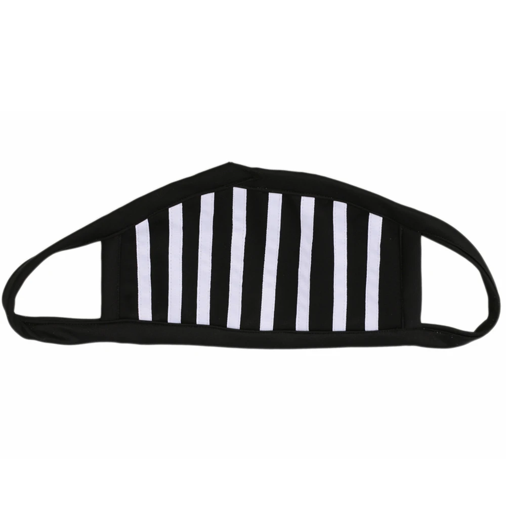 XCOSER Тикки Тоби в черно белую полоску Тканевая маска для лица реквизит косплея на