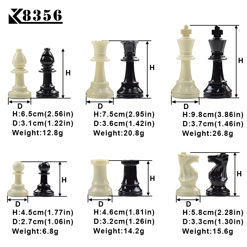 K8356 1 набор, переносные шахматы для путешествий, игра из полиуретана, шахматная доска, пластик, ChessPieces, ПВХ, шахматный цилиндр, регулируемая длина, ремень, легко переносится