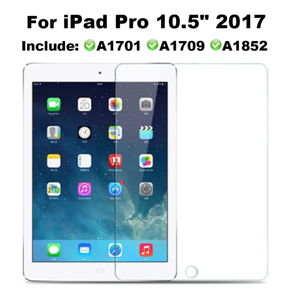 Стекло для iPad Pro 10 5 inc закаленное стекло 2017 Защитная пленка Apple A1701 A1852 A1709 9H |