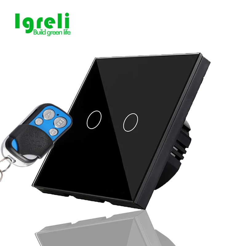 Igreli новый топ модный сенсорный экран дистанционный выключатель света стандарт