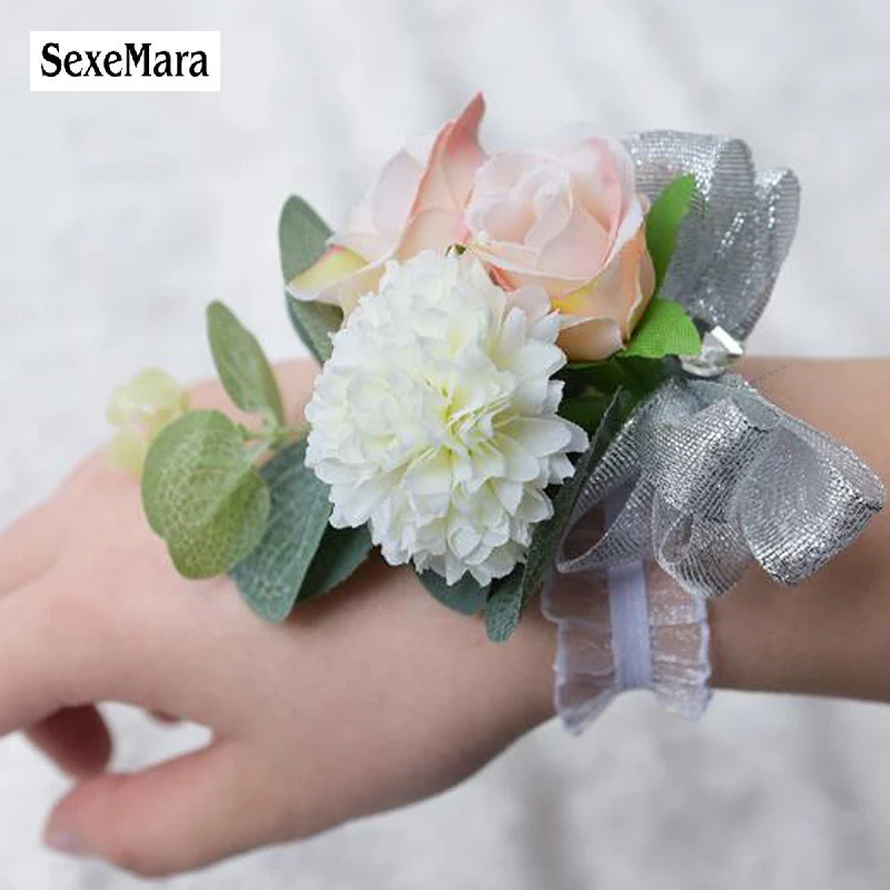 SexeMara свадебная бутоньерка для жениха брошь ручной корсаж Бутоньерка подружки