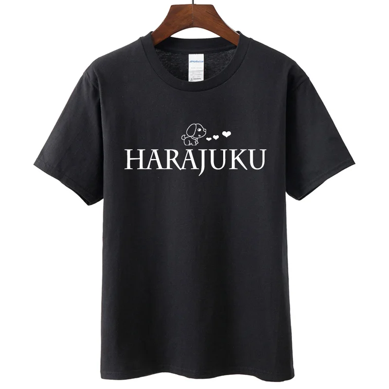Harajuku Милая стильная длинная футболка с рисунком собаки женская одежда весна 2019