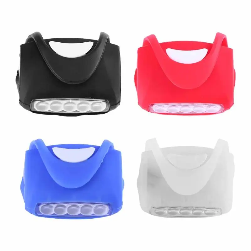 7 светодиодный силиконовый велосипедный светильник на переднее и заднее колесо