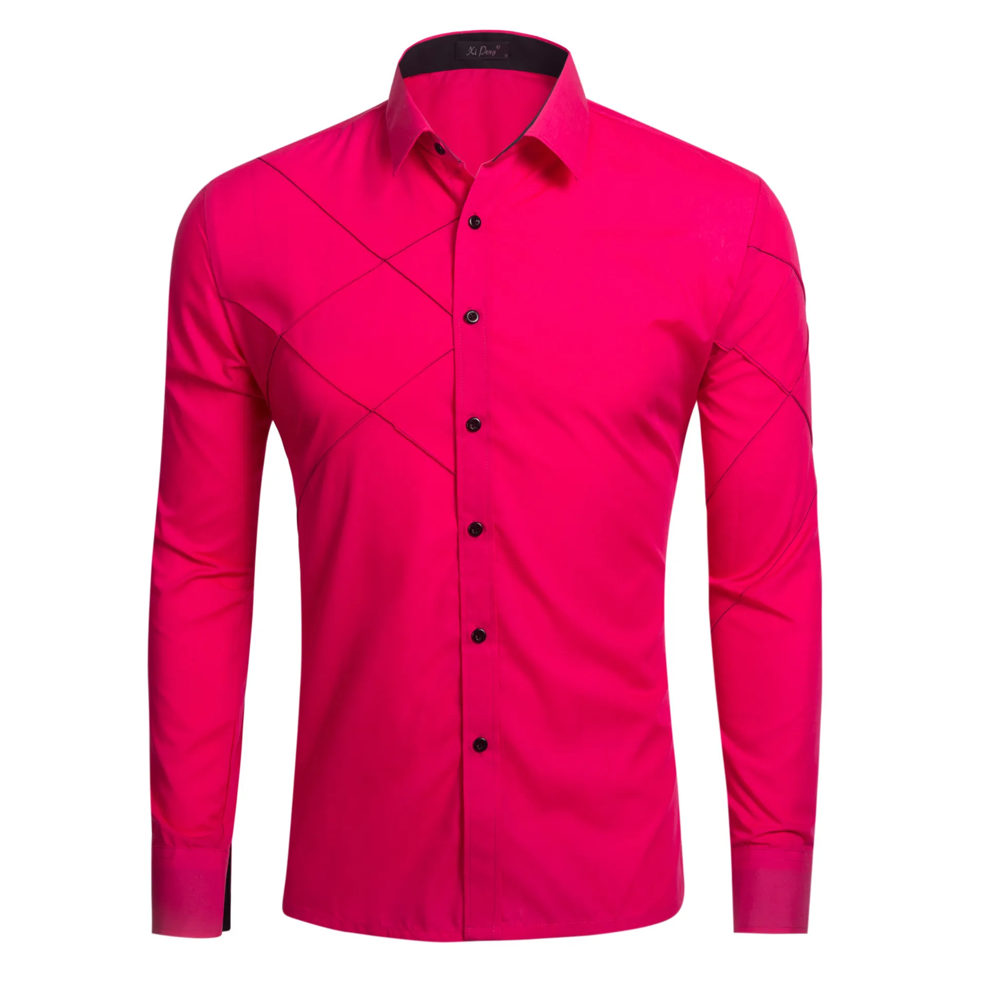 2017 foreign trade source men's wear color long sleeved shirts autumn 15 sleeve men dress clothing | Мужская одежда