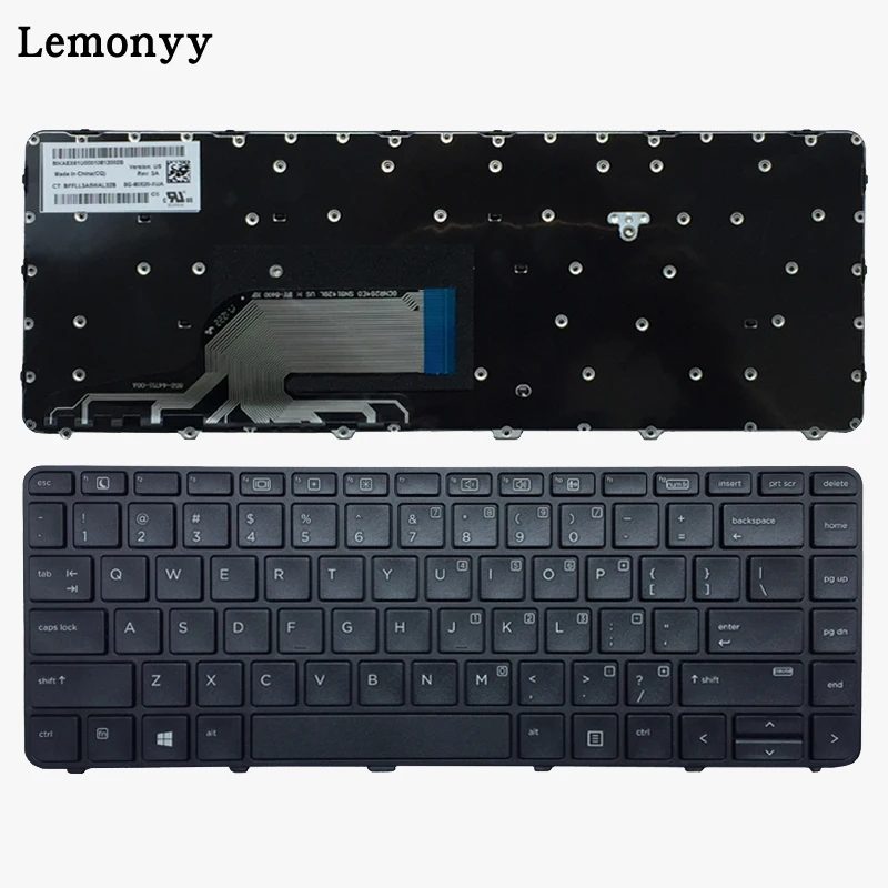 Новая клавиатура для ноутбука США hp Probook 430 G3 430 G4 440 G3 440 G4 445 G3 640 G2 645 G2 английский черный клавиатура с каркасом для ноутбука