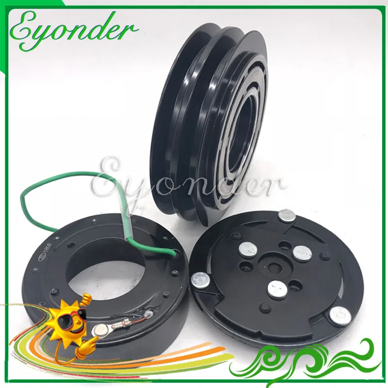 Magnetic Electromagnetic Clutch Pulley 2pk 2a For Volvo Trucks Motor Grader 140b Sd7h15 7h15