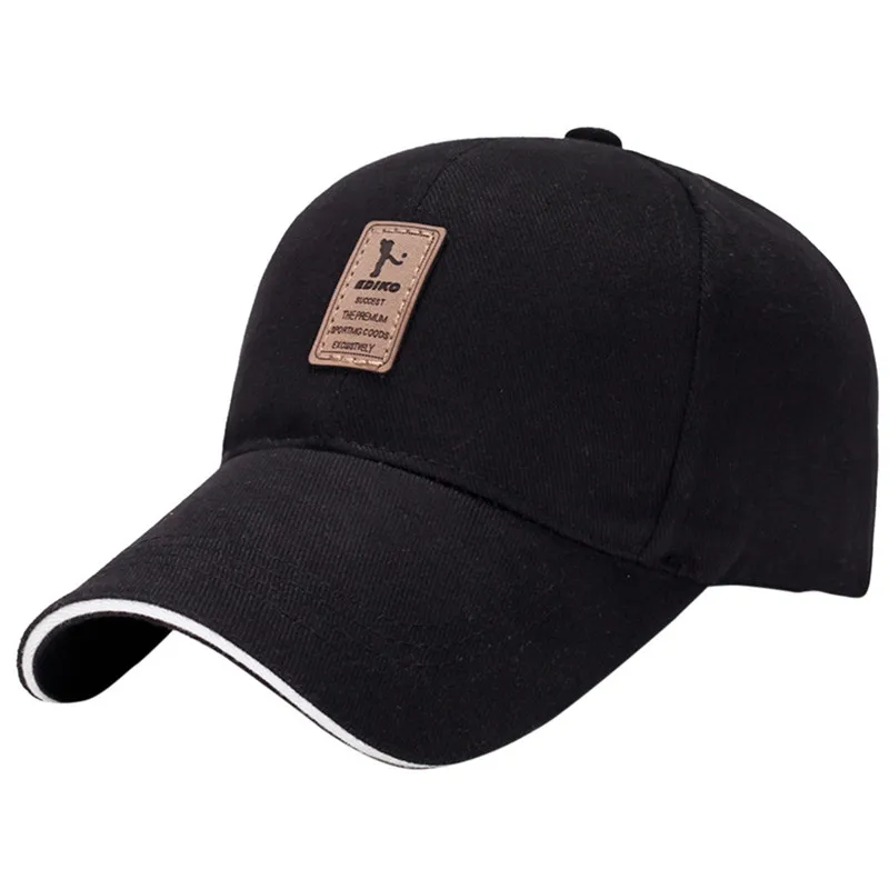 B Мужская Женская Черная кепка для бега Snapback Hat хип-хоп Регулируемые кепки BBOY - Цвет: B