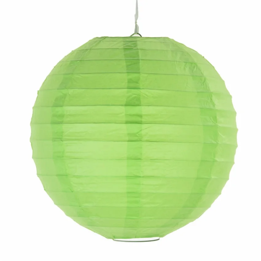 Apple Green 10 шт. 25 см Золотой Круглый Китайский бумажный фонарь на день рождения Свадебный декор подарок ремесло DIY Розничная - Цвет: Apple Green