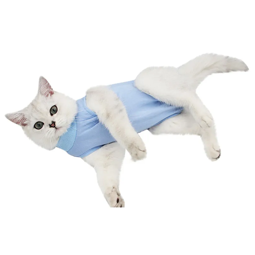 Трансер Pet Cat медицинский уход Костюм Мягкая Хирургическая Одежда для питомцев Китти Кошки рубашка пальто жилет поставка продуктов для домашних животных 90611