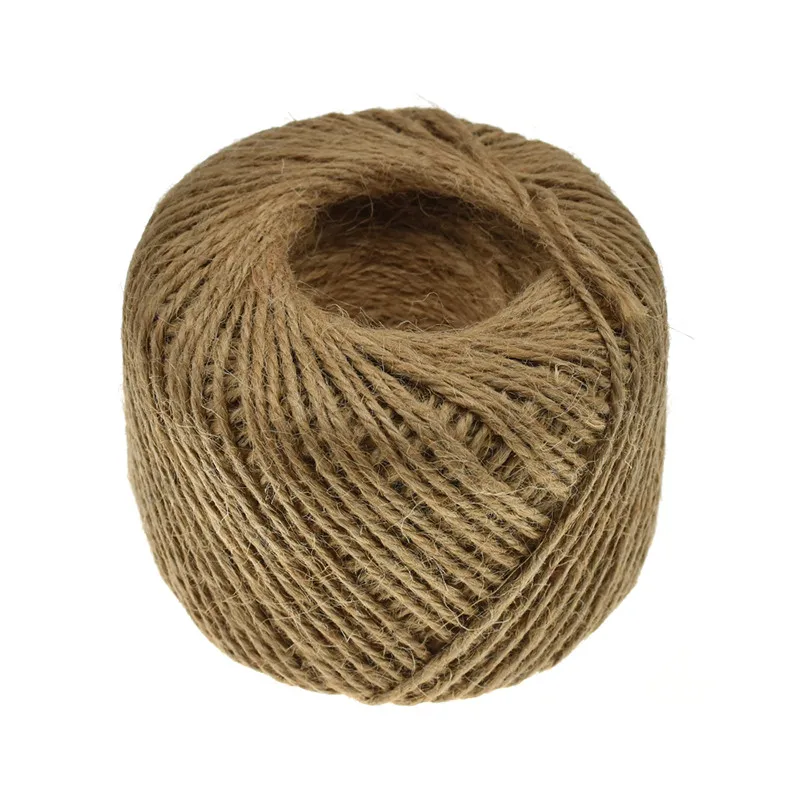 Цветной пеньковый шпагат KOKNIT 100 м/рулон джутовая веревка натуральный джутовый 2