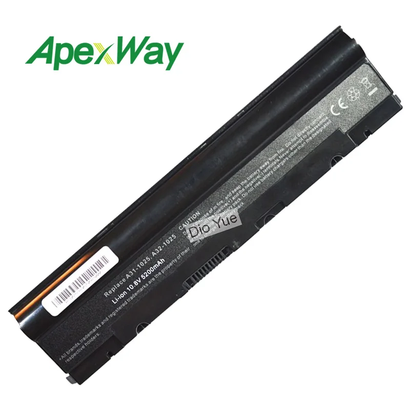 ApexWay 11 1 V 4400mAh аккумулятор для ноутбука Asus Eee PC A31-1025 1025C 1225 1025 EPC 1225B 1225C R052 R052C R052CE |