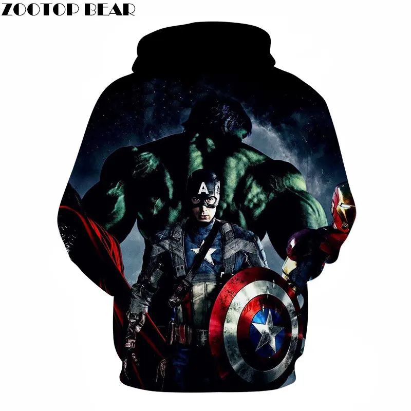 Ultron Age 3D печать Мстители 4 худи Мужские Толстовка Пуловер Marvel спортивный костюм весенняя одежда Мстители Азиатский размер S-6XL