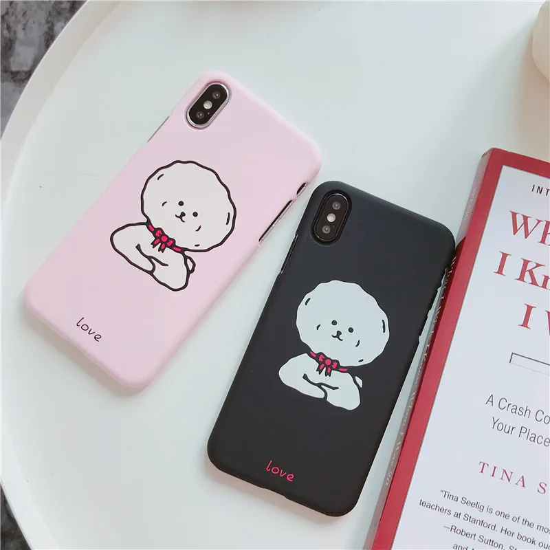 Прекрасный шпиц корейский стиль телефон чехол для iPhone 6 Puls S 7 8 X Чехлы