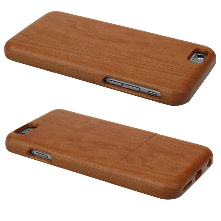 LPWZHMG Natural Anti-Knock Back Wood Phone Cases For Iphone 5 5S SE 6 6s 6plus 6splus 7plus Two Stage Fission Mobile Shell |