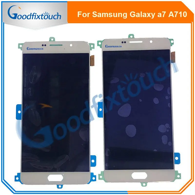 Для Samsung Galaxy A7 A710f A710P A710S ЖК дисплей кодирующий преобразователь сенсорного экрана