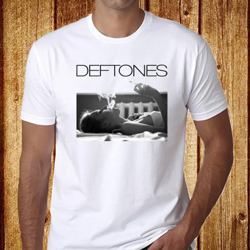 Новый Deftones Rock Band Для мужчин белая футболка Размеры S 3XL Бесплатная